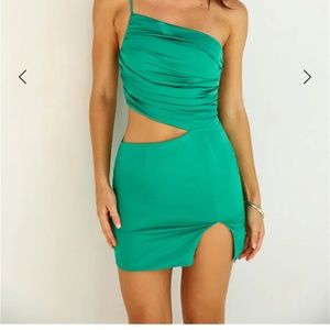 Hello Molly Vibrant Energy one shoulder mini dress  XS